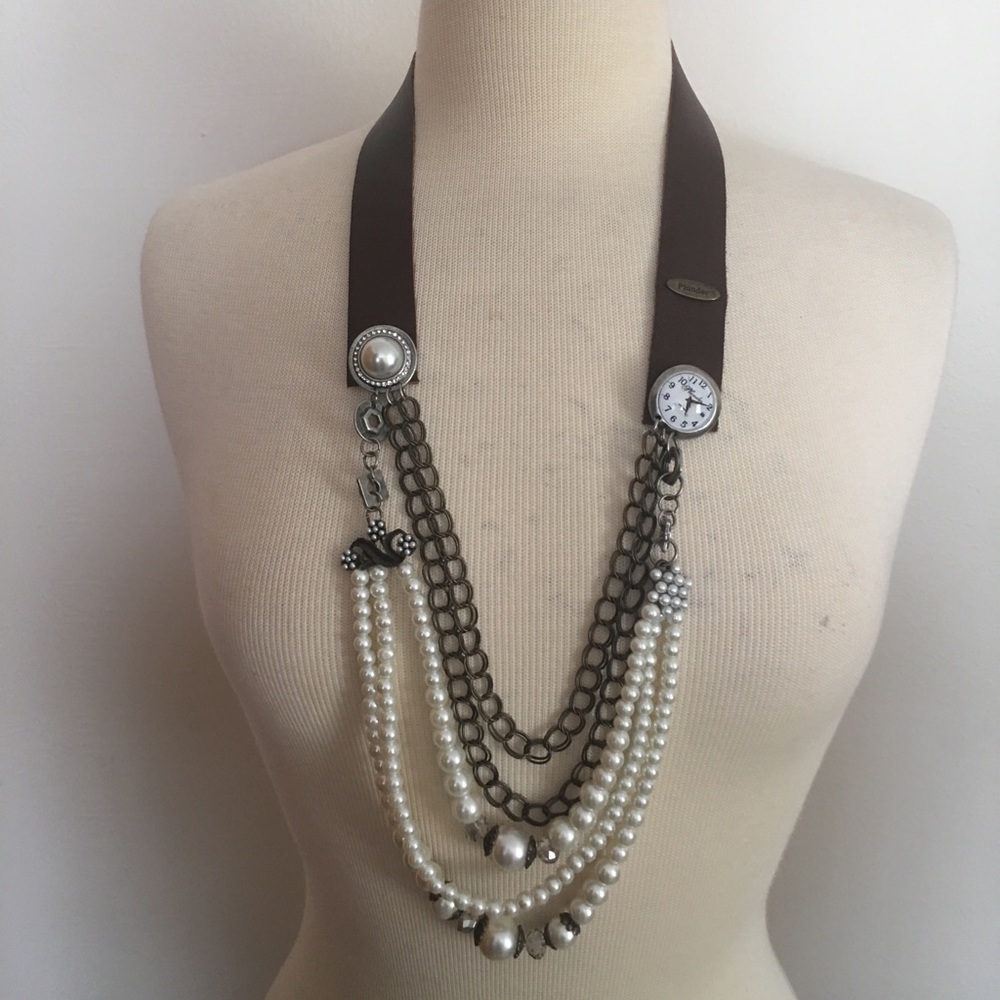 Clock necklace